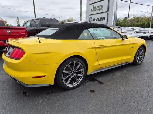 Yellow 2016 Ford Mustang GT Premium