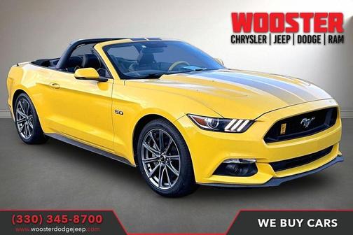 Yellow 2016 Ford Mustang GT Premium