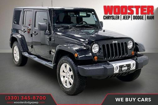 Black Clearcoat 2012 Jeep Wrangler Unlimited Sahara
