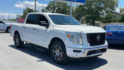 Glacier White 2021 Nissan Titan SV