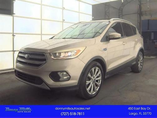 White Gold Metallic 2017 Ford Escape Titanium