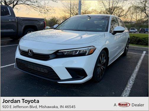 Platinum White Pearl 2024 Honda Civic EX