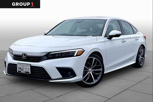 Platinum White Pearl 2024 Honda Civic Touring