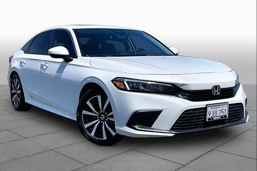 Platinum White Pearl 2024 Honda Civic EX