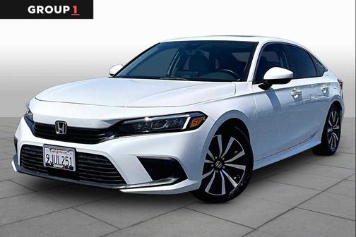 Platinum White Pearl 2024 Honda Civic EX