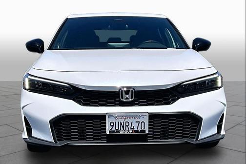 Platinum White Pearl 2025 Honda Civic Sport