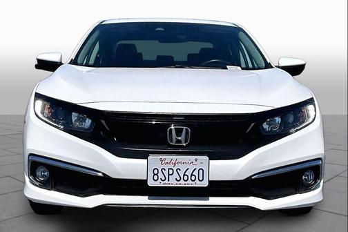 Platinum White Pearl 2020 Honda Civic EX
