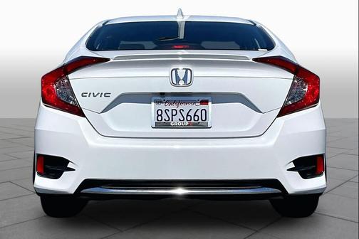 Platinum White Pearl 2020 Honda Civic EX