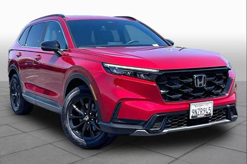 Radiant Red Metallic 2025 Honda CR-V Hybrid Sport AWD