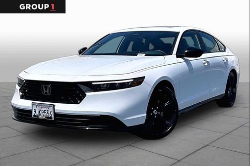 Platinum White Pearl 2024 Honda Accord Hybrid Sport-L