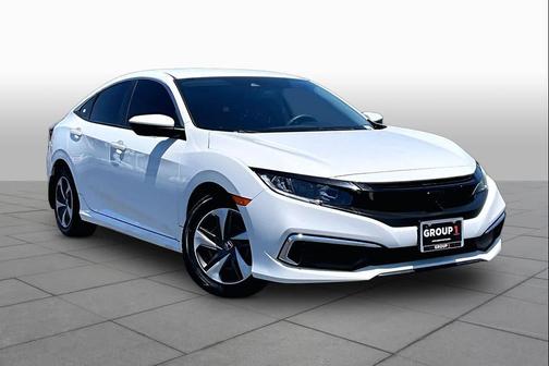 Platinum White Pearl 2020 Honda Civic LX
