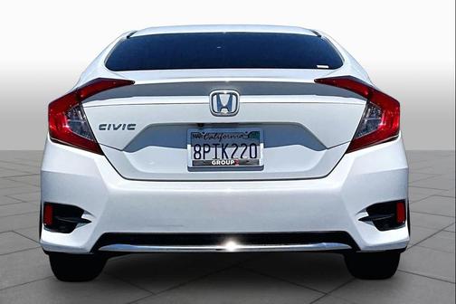 Platinum White Pearl 2020 Honda Civic LX
