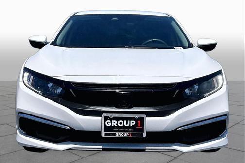 Platinum White Pearl 2020 Honda Civic LX