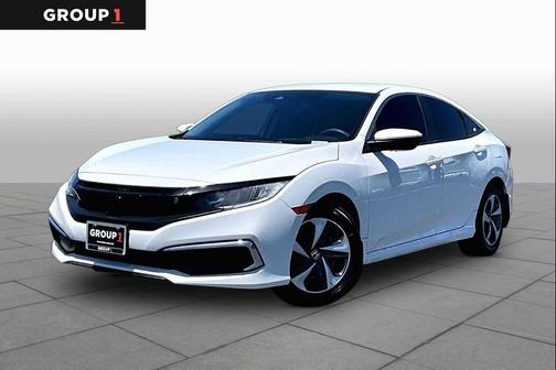 Platinum White Pearl 2020 Honda Civic LX