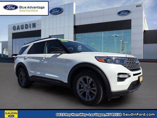Star White Metallic Tri-Coat 2023 Ford Explorer XLT