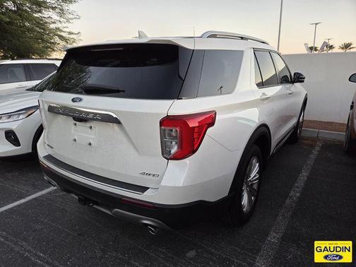 Star White Metallic Tri-Coat 2023 Ford Explorer Limited