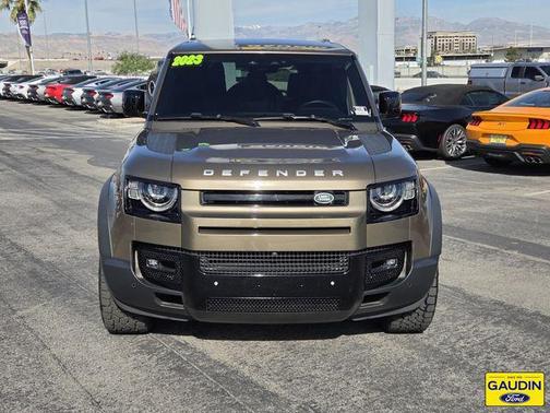 Santorini Black Metallic 2023 Land Rover Defender 110 SE