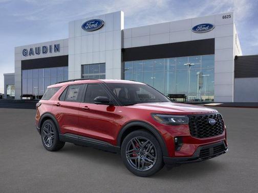 Rapid Red Metallic Tinted Clearcoat 2026 Ford Explorer ST-Line