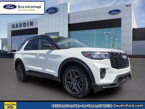 Star White Metallic Tri-Coat 2025 Ford Explorer ST