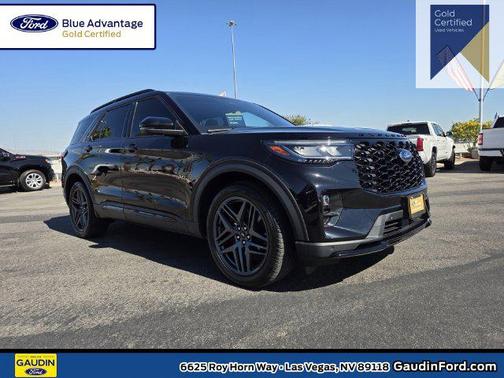 Agate Black Metallic 2025 Ford Explorer ST
