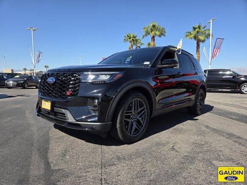 Agate Black Metallic 2025 Ford Explorer ST