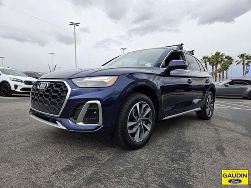 Blue Metallic 2025 Audi Q5 45 S line Premium Plus