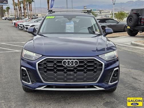 Blue Metallic 2025 Audi Q5 45 S line Premium Plus