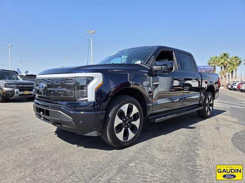 Antimatter Blue Metallic 2023 Ford F-150 Lightning Platinum