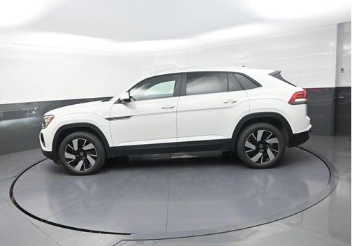 Pure White 2024 Volkswagen Atlas Cross Sport 2.0T SE w/Technology 4MOTION