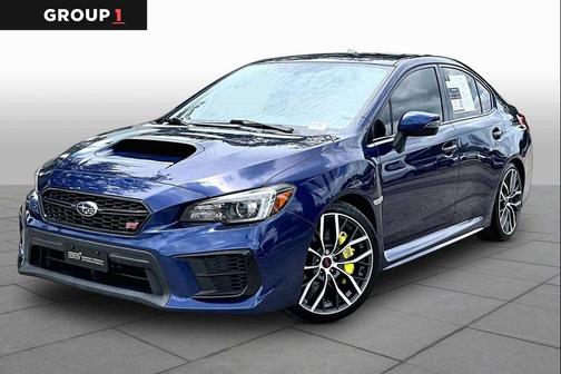 Lapis Blue Pearl 2020 Subaru WRX STI Limited w/Lip
