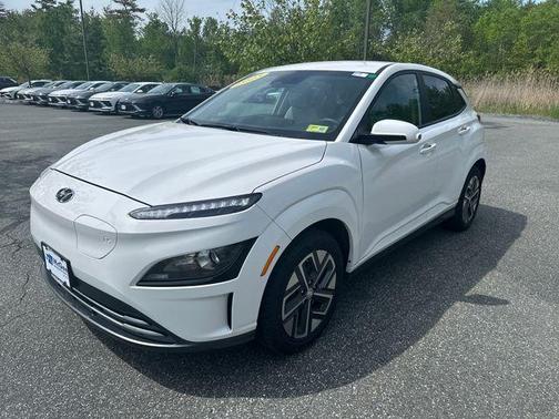 Lunar White 2023 Hyundai KONA EV SE