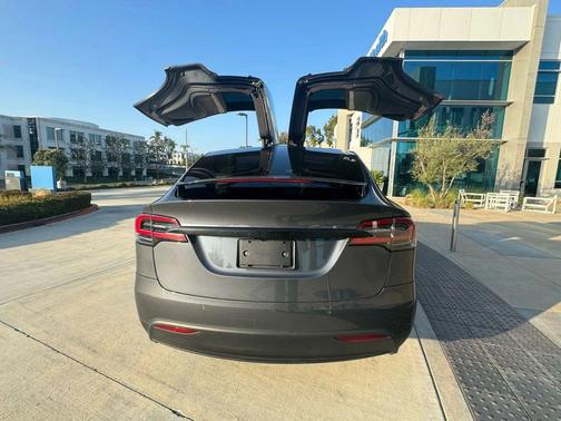 Gray 2020 Tesla Model X Long Range Plus Dual Motor All-Wheel Drive