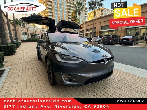 Gray 2017 Tesla Model X 90D