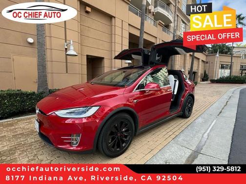Red Multi-Coat 2018 Tesla Model X 75D