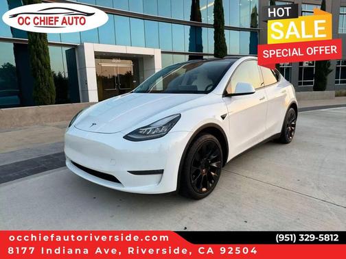 Pearl White Multi-Coat 2021 Tesla Model Y Long Range Dual Motor All-Wheel Drive
