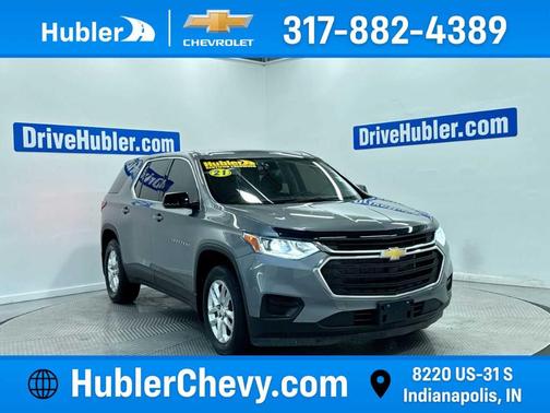 Satin Steel Metallic 2021 Chevrolet Traverse LS
