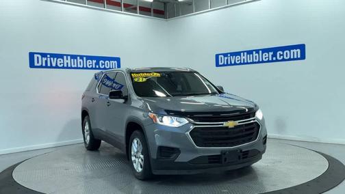 Satin Steel Metallic 2021 Chevrolet Traverse LS