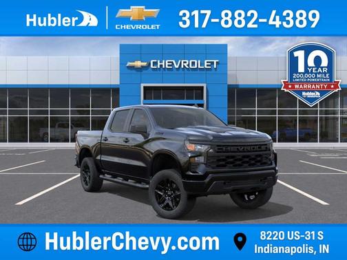 Black 2026 Chevrolet Silverado 1500 Custom Trail Boss