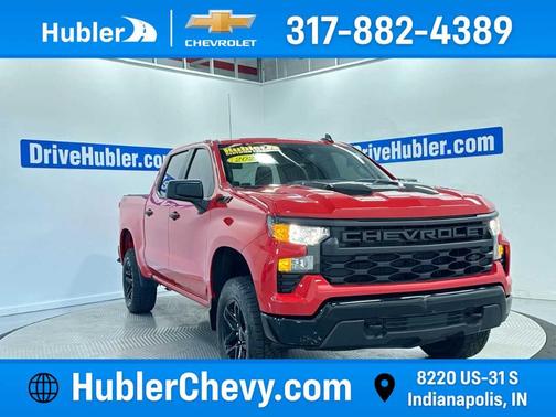 Red 2025 Chevrolet Silverado 1500 Custom Trail Boss