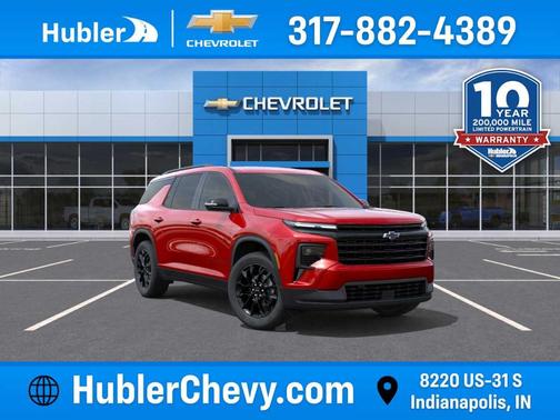 Radiant Red 2026 Chevrolet Traverse LT