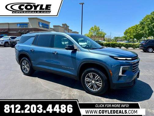 Lakeshore Blue Metallic 2025 Chevrolet Traverse LT
