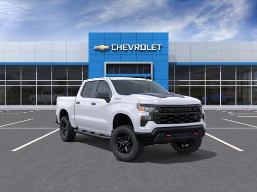 Summit White 2026 Chevrolet Silverado 1500 Custom Trail Boss