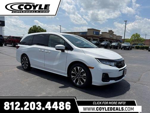 Platinum White Pearl 2025 Honda Odyssey Elite