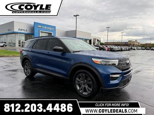 Atlas Blue Metallic 2023 Ford Explorer XLT