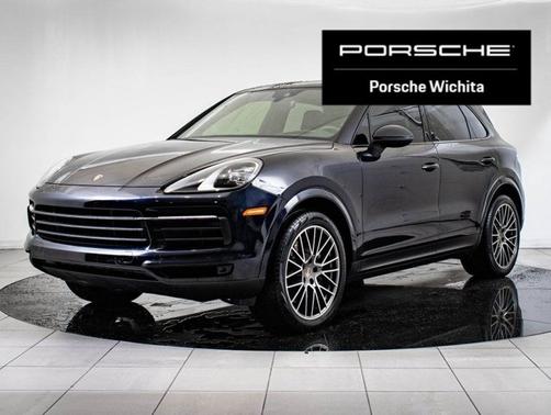 Blue 2023 Porsche Cayenne Platinum Edition