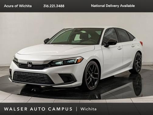 White 2022 Honda Civic Sport