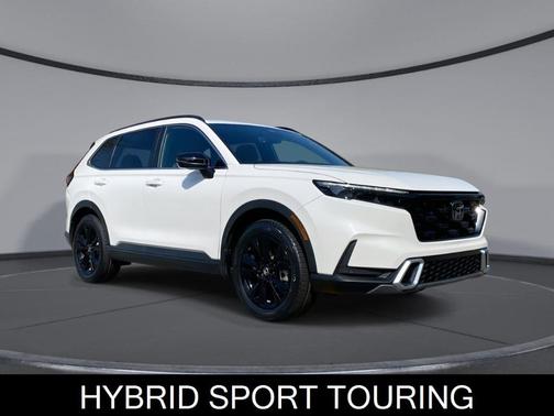 Platinum White Pearl 2025 Honda CR-V Hybrid Sport Touring