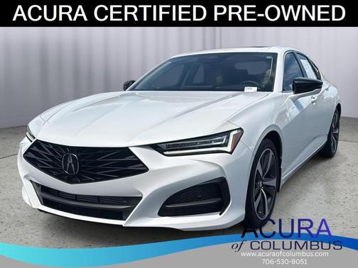 Platinum White Pearl 2025 Acura TLX Technology