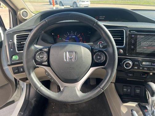 White Orchid Pearl 2015 Honda Civic Hybrid