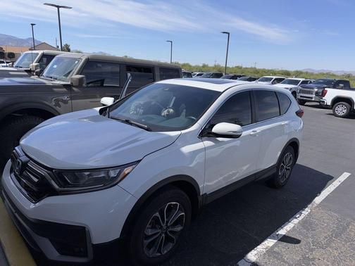 Platinum White Pearl 2021 Honda CR-V AWD EX